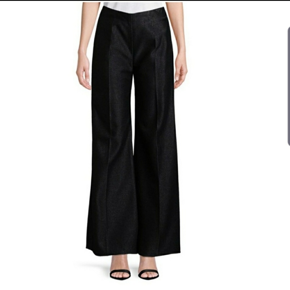 Alaïa Paris Textured High Rise Wide-leg Pants NWT